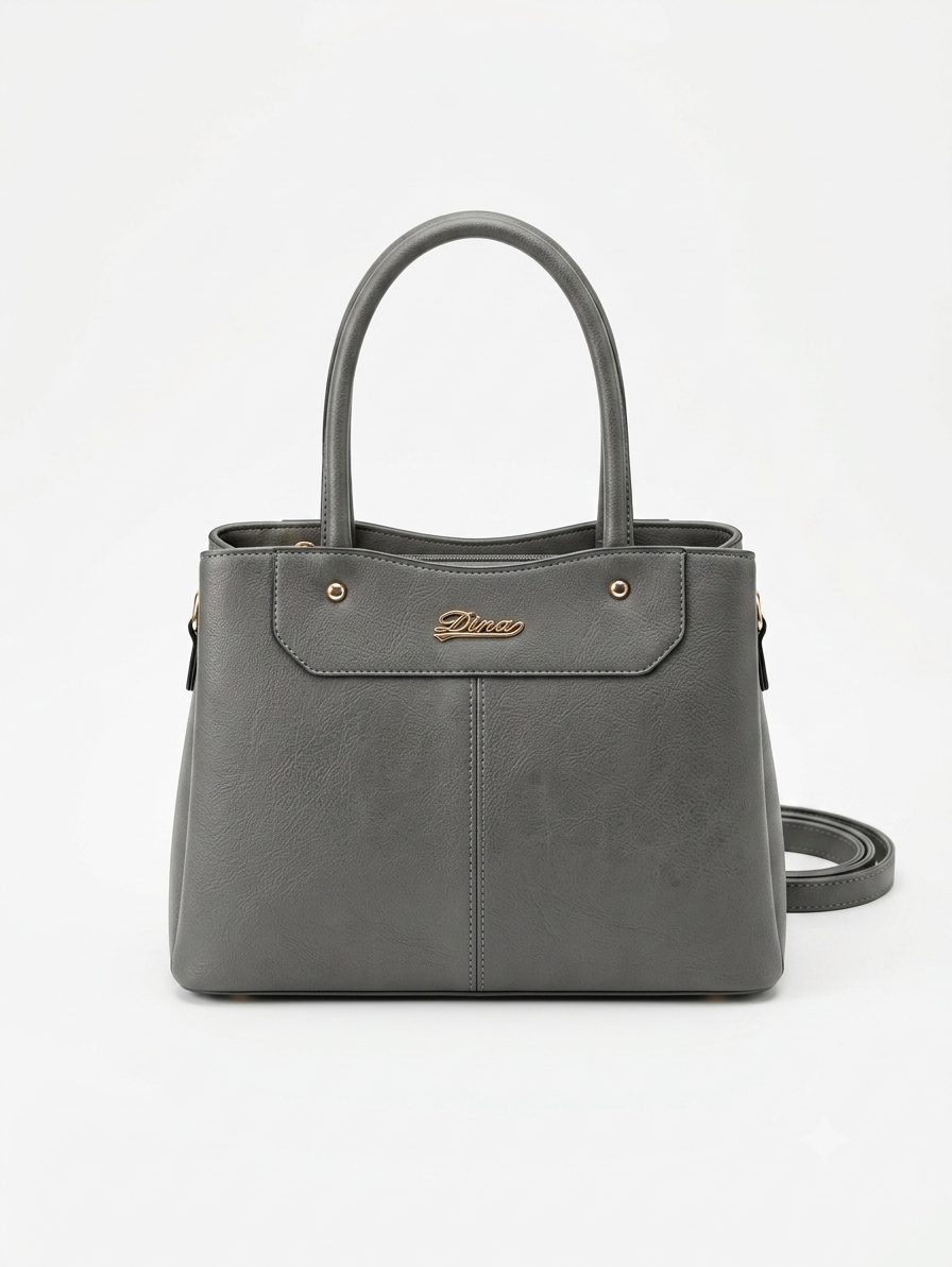 Grey Shoulder Bag