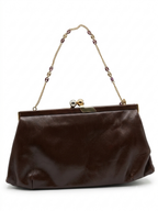 Snakeskin Leather Evening Bag