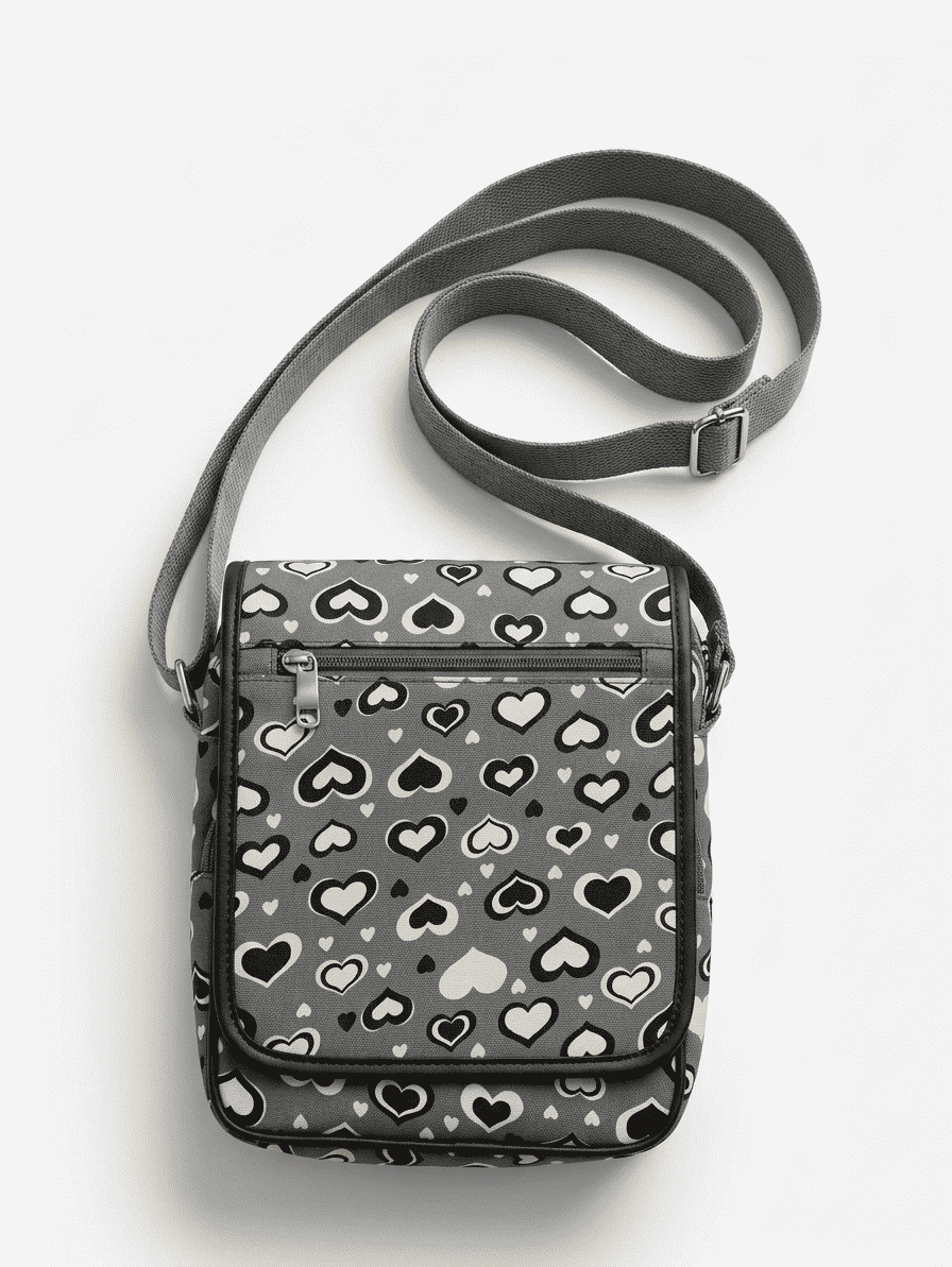 Grey Crossbody Bag