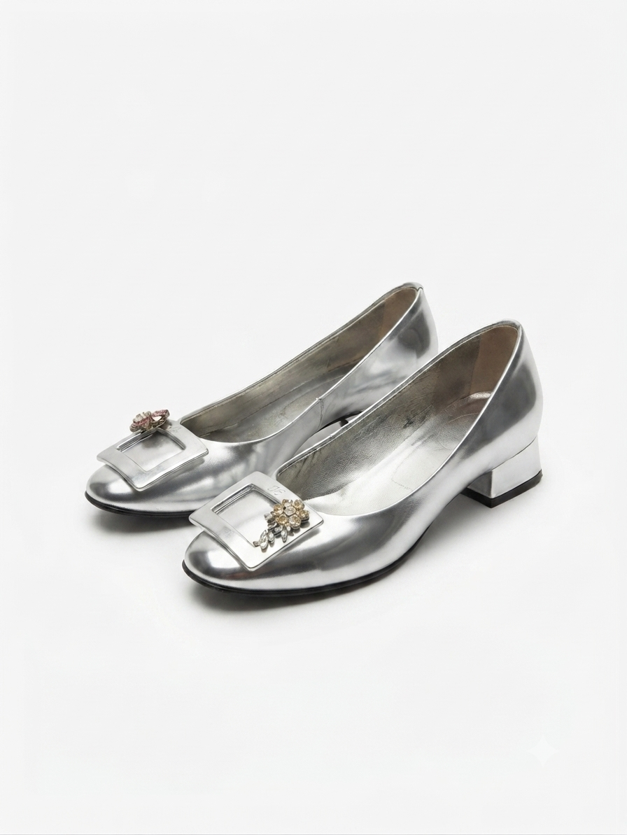 Silver Pumps