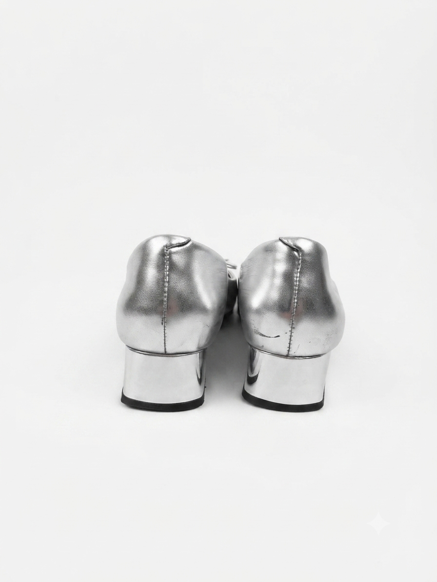 Silver Pumps