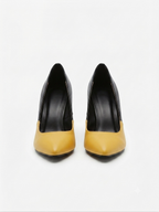 Yellow stiletto Pump