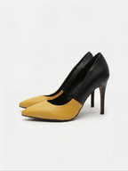Yellow stiletto Pump