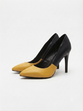 Yellow stiletto Pump