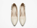 Beige Kitten Heels