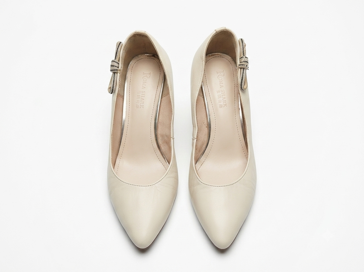 Beige Kitten Heels