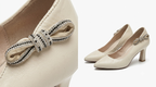 Beige Kitten Heels