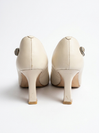 Beige Kitten Heels