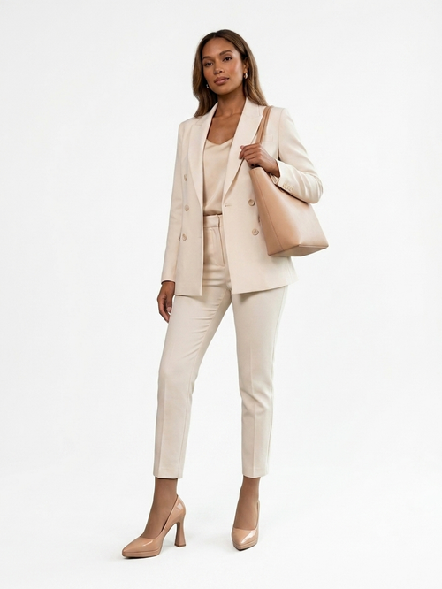 beige Patent Heels