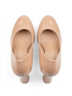 beige Patent Heels