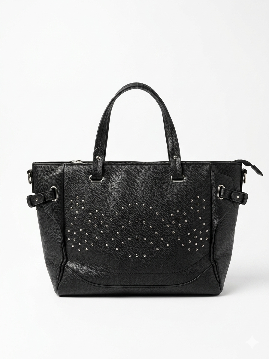 Black Studded Bag