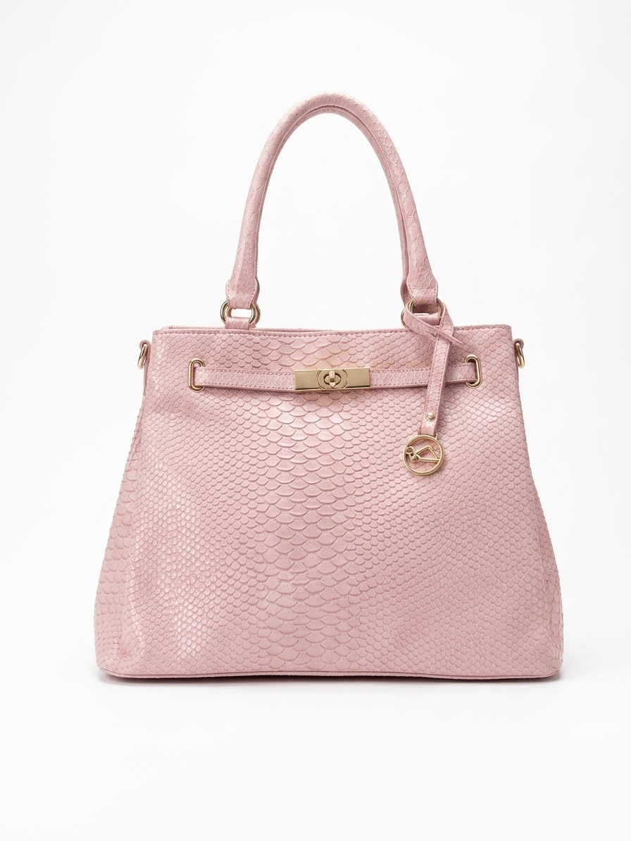 Pink Textured Bag