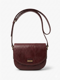 Maroon Leather Crossbody