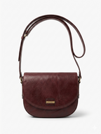 Maroon Leather Crossbody