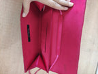 Fabiani Red Satin Clutch