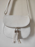 White Tassel Crossbody
