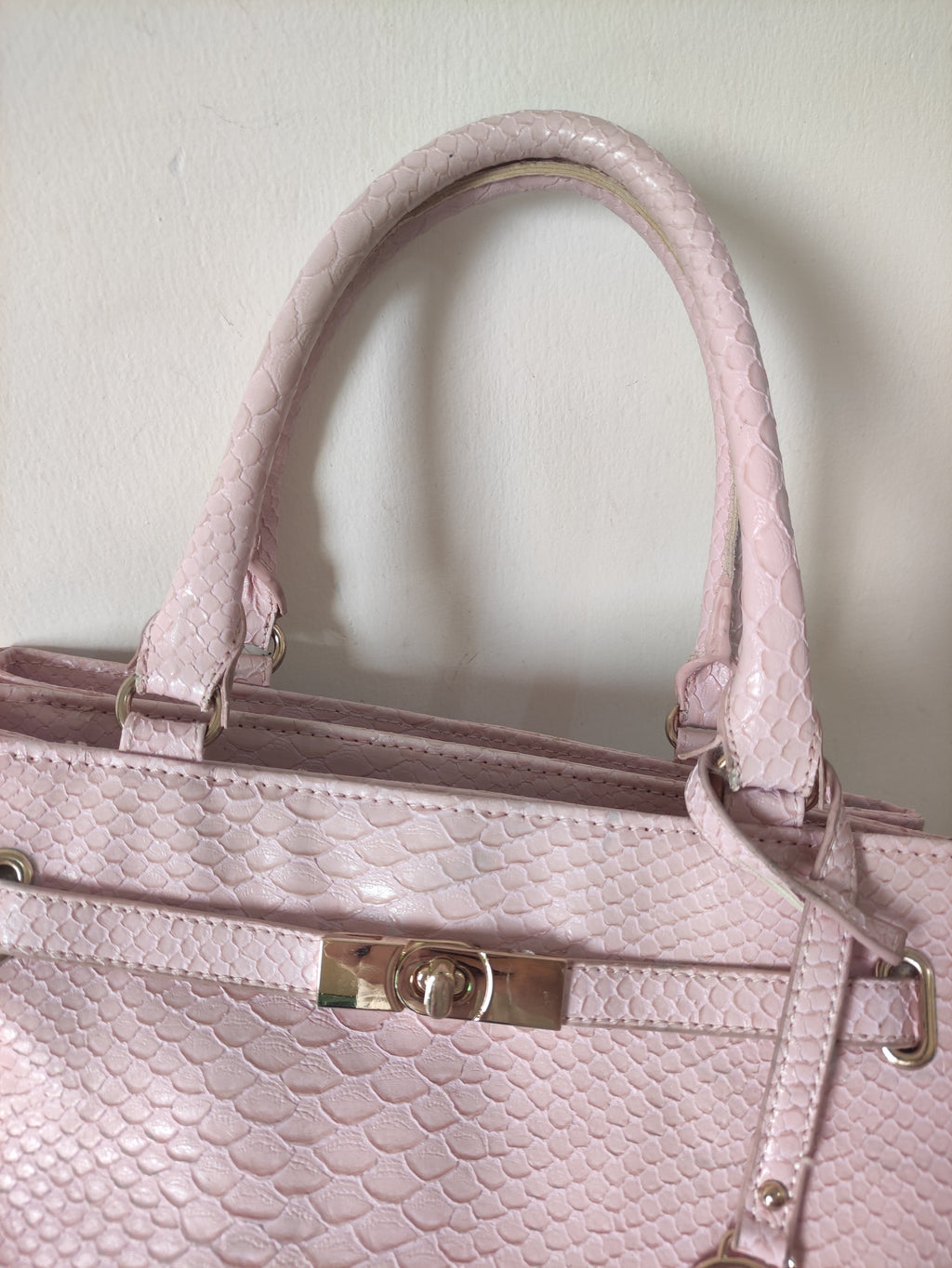 Pink Textured Bag