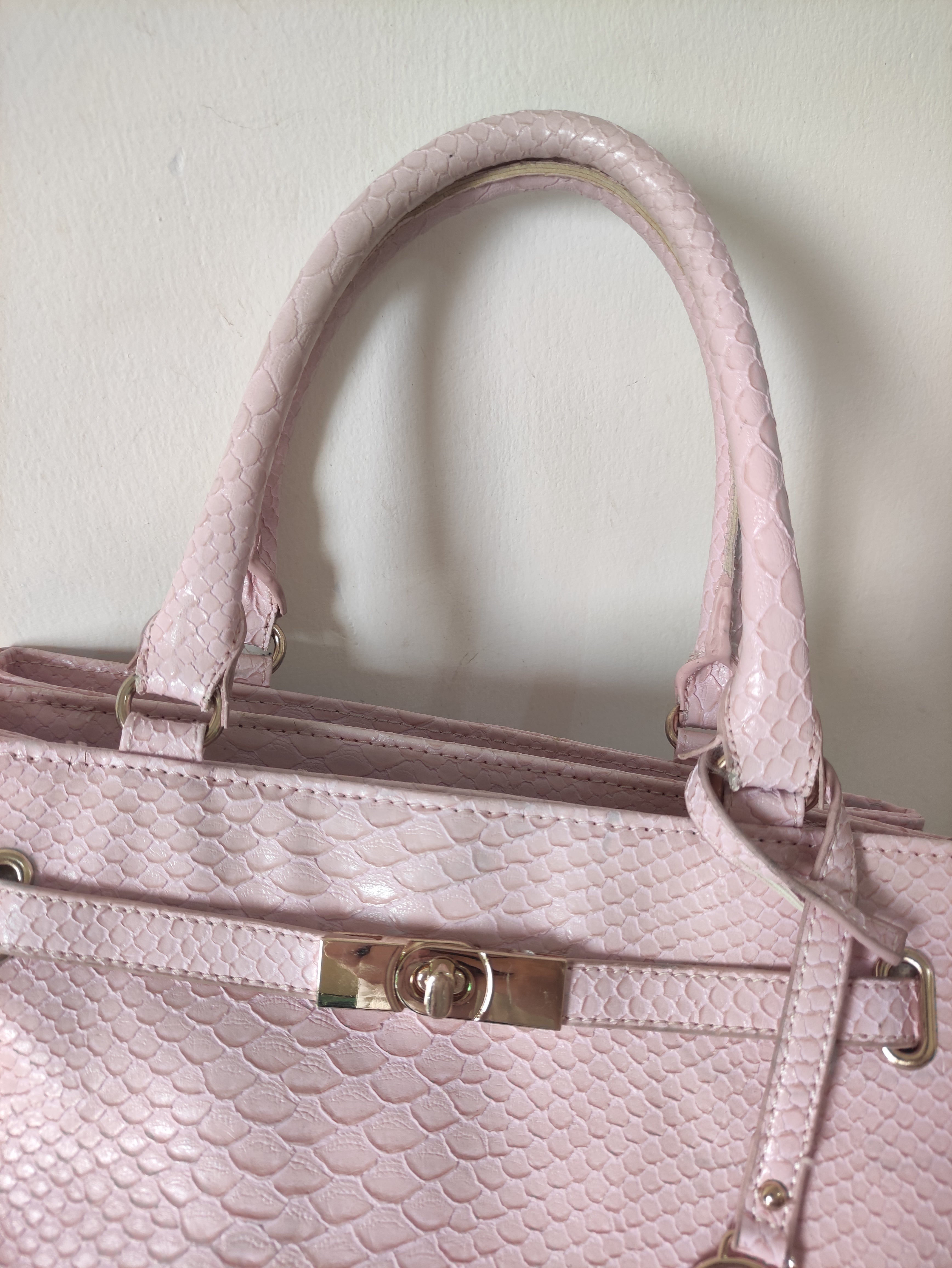 Pink Textured Bag