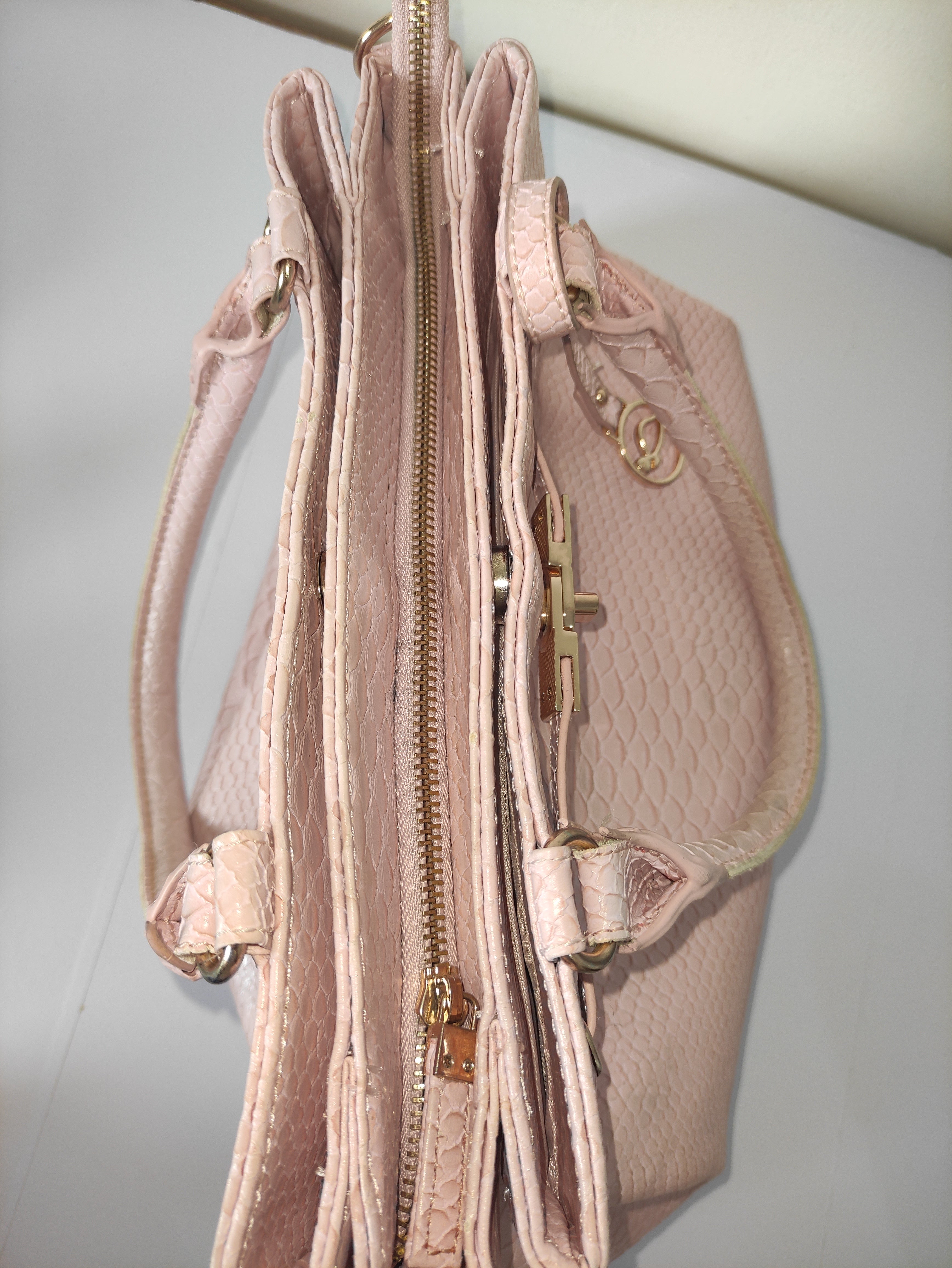 Pink Textured Bag