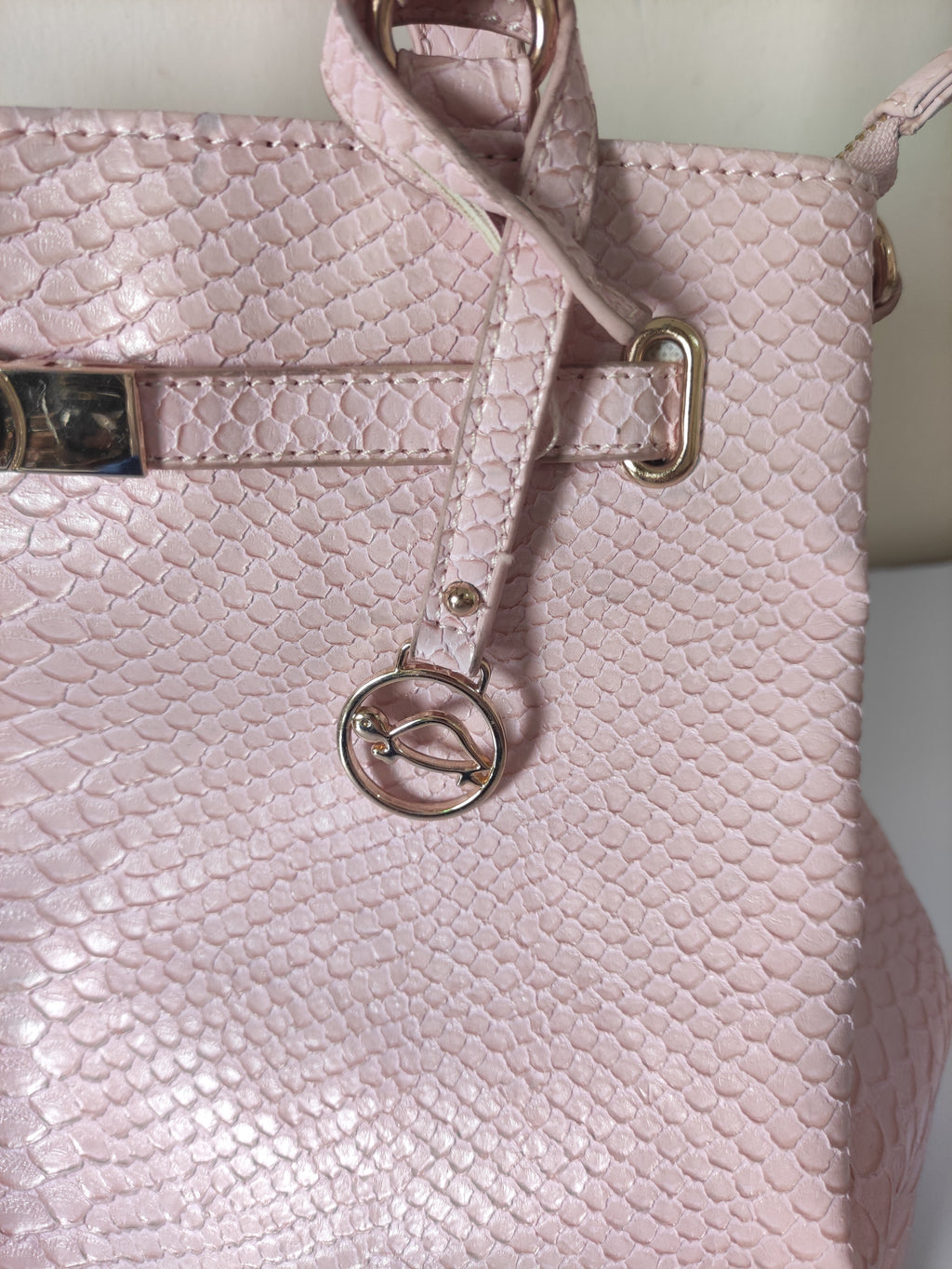 Pink Textured Bag