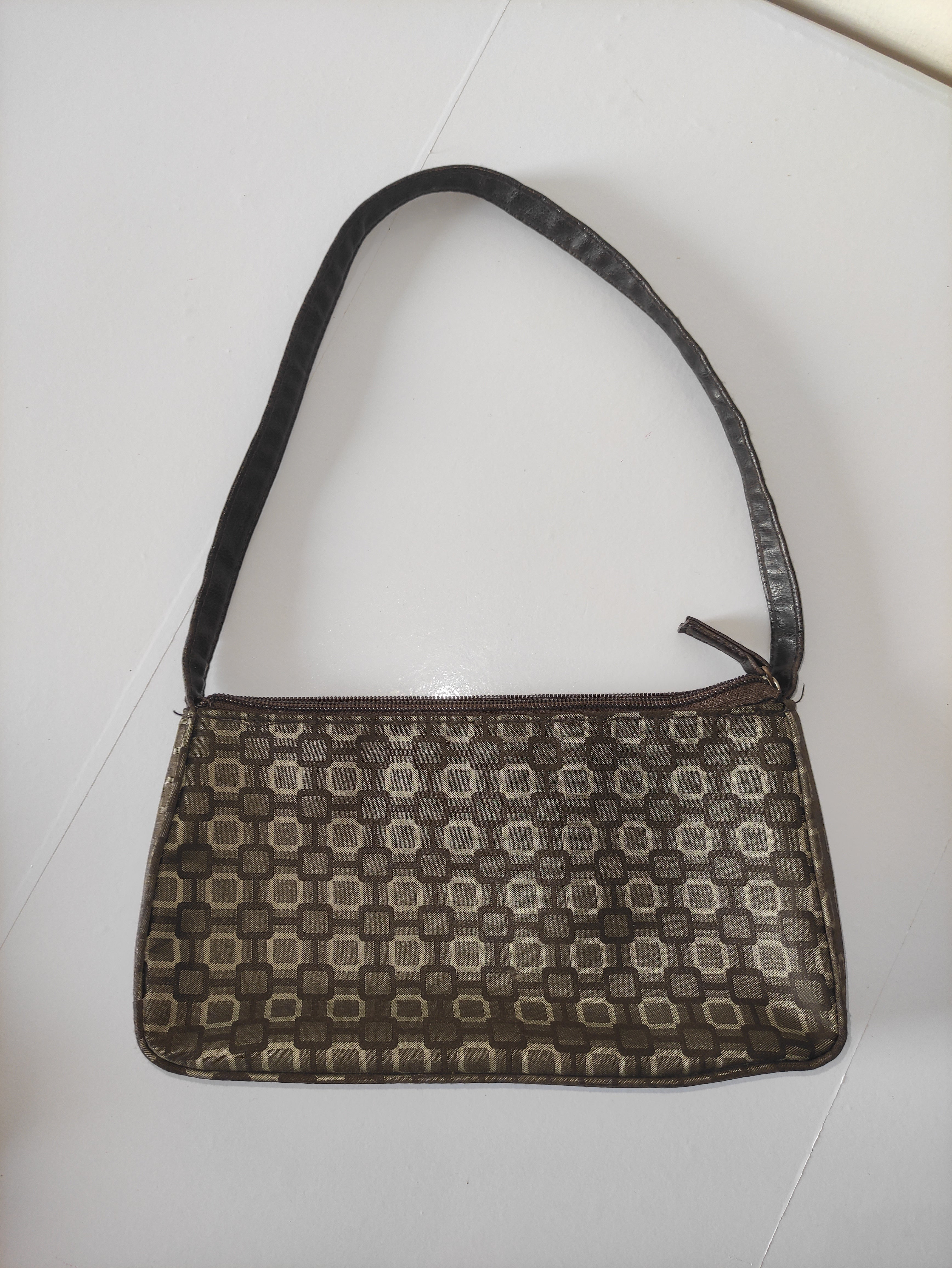Brown Patterned Handbag