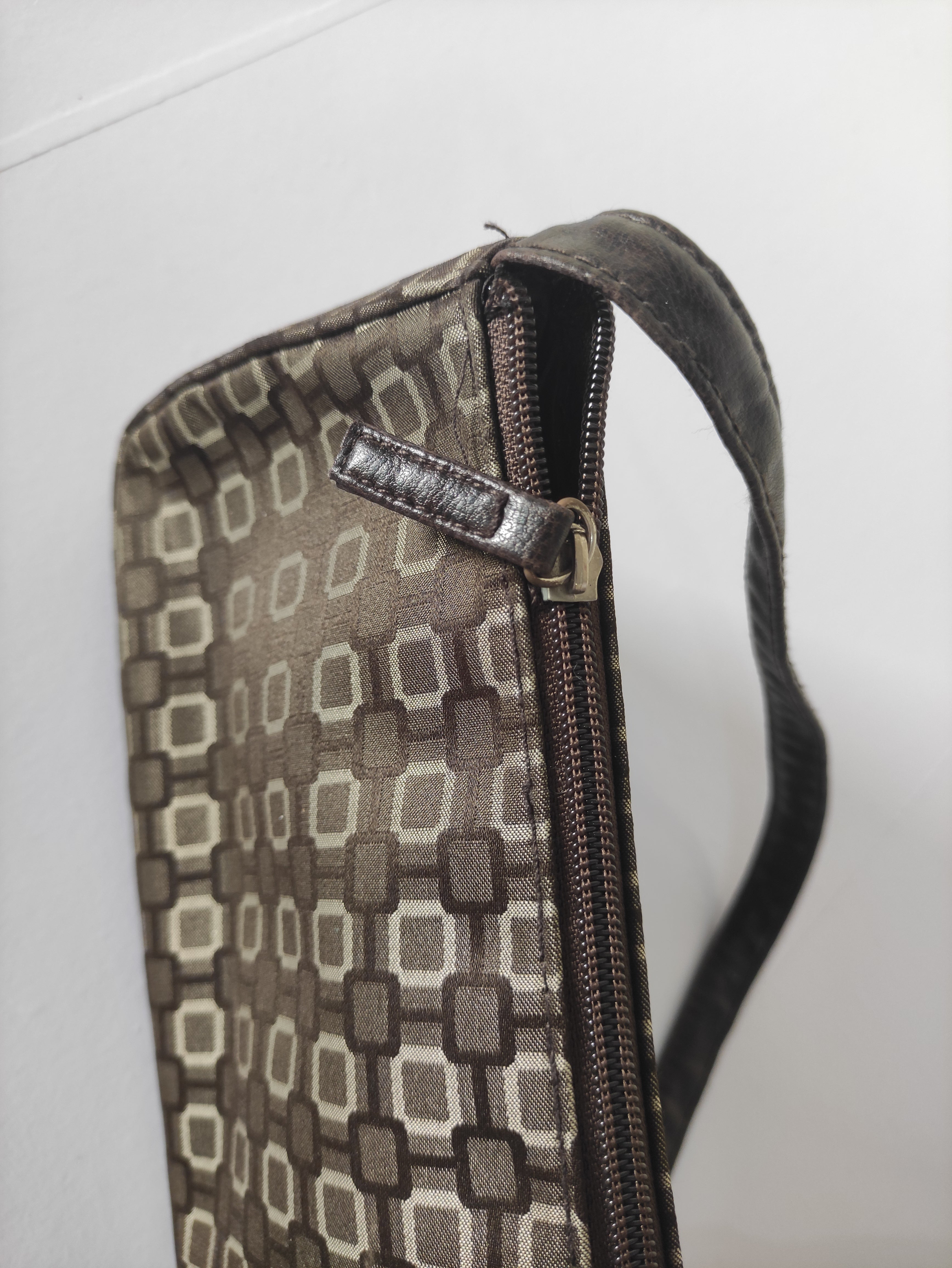 Brown Patterned Handbag