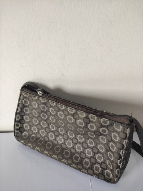 Brown Patterned Handbag