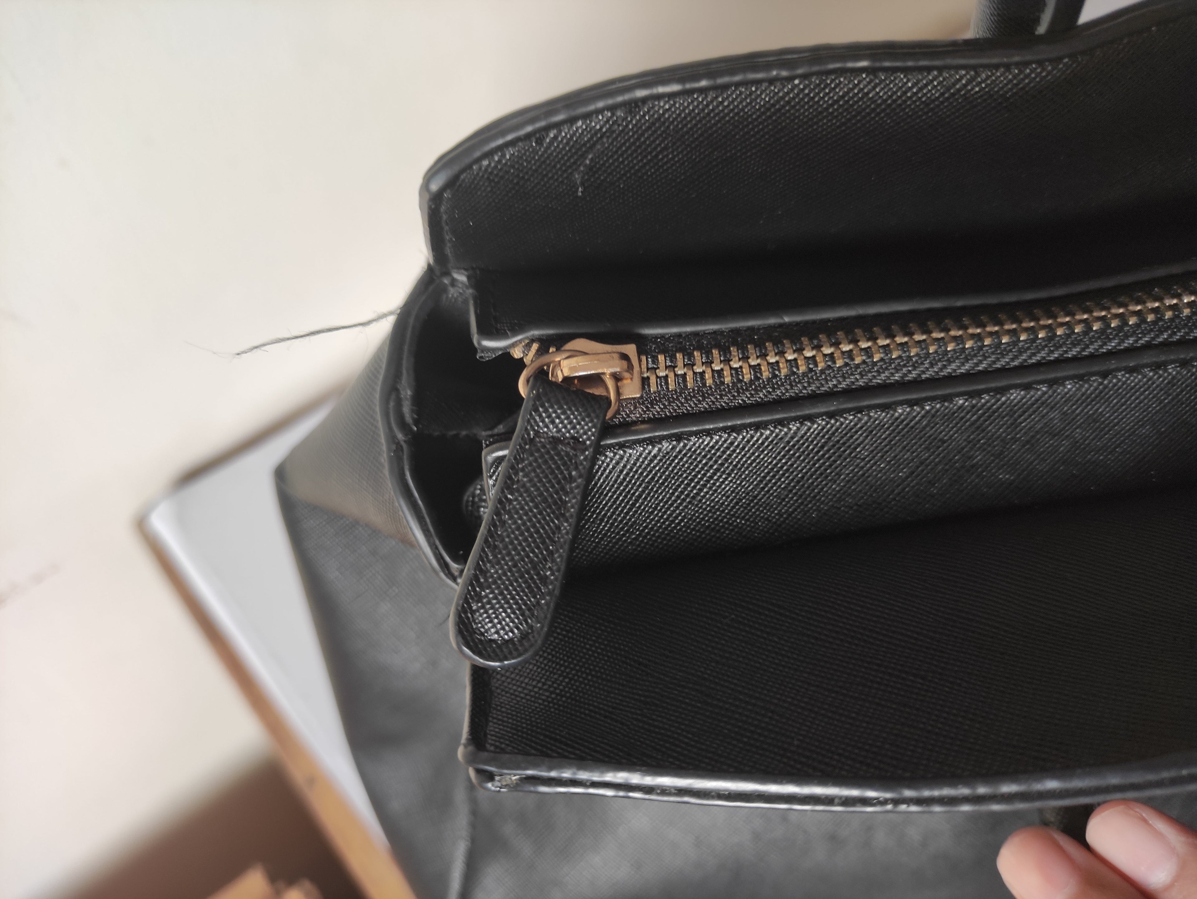 Black Structured Bag