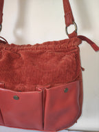 Velvet Cord Tote