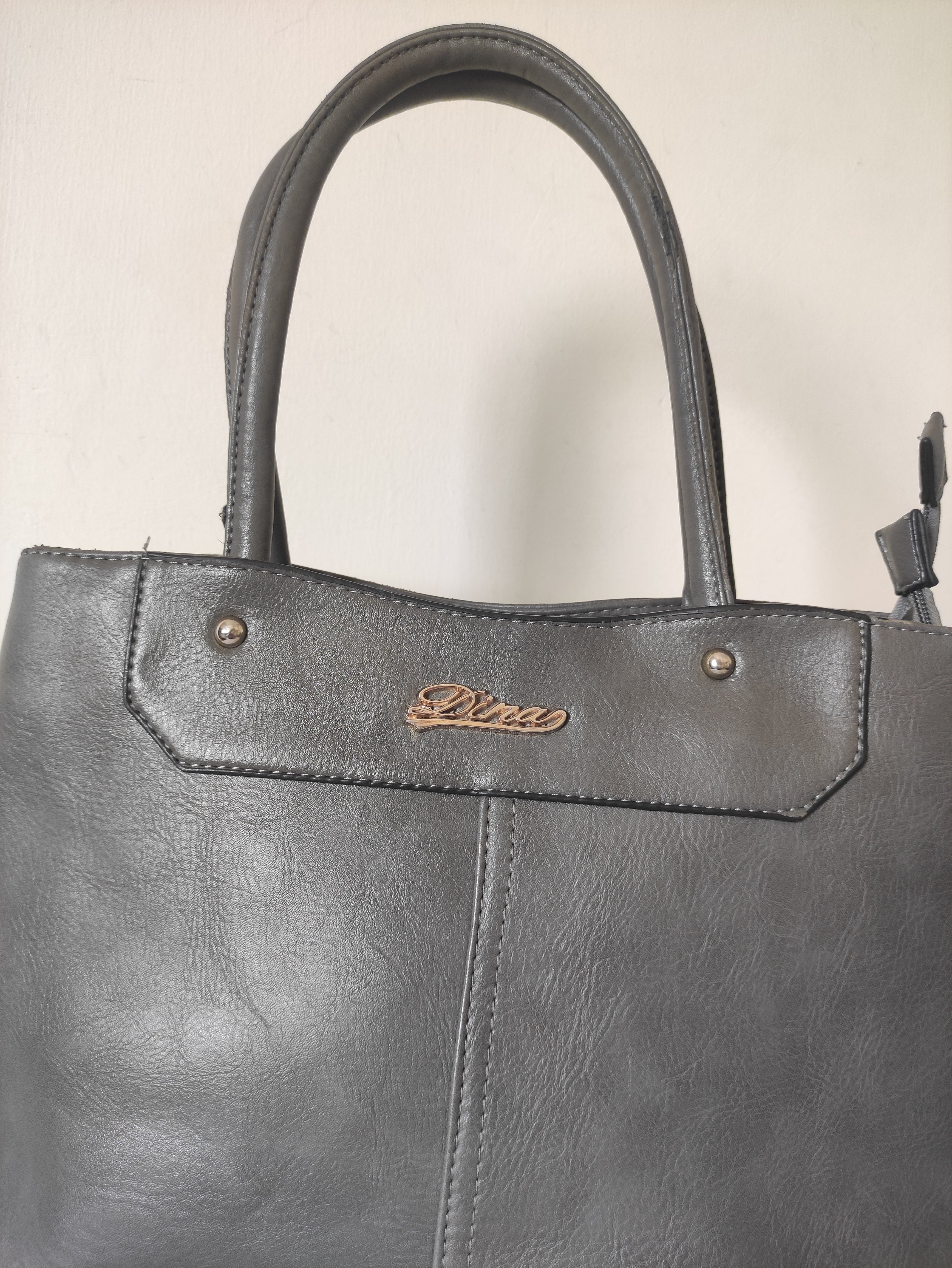 Grey Shoulder Bag