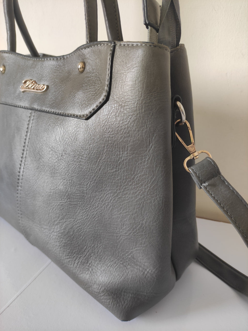 Grey Shoulder Bag
