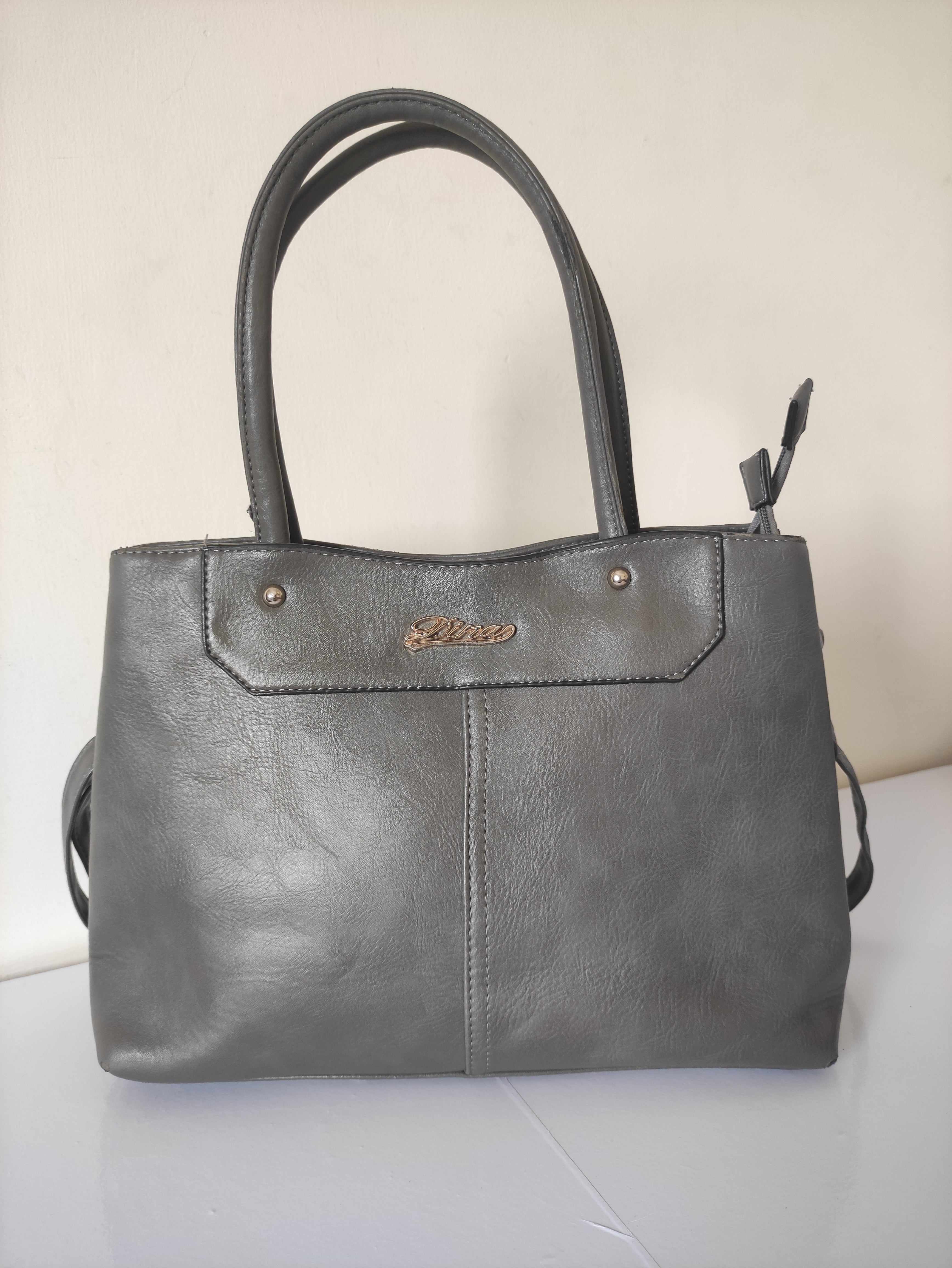 Grey Shoulder Bag