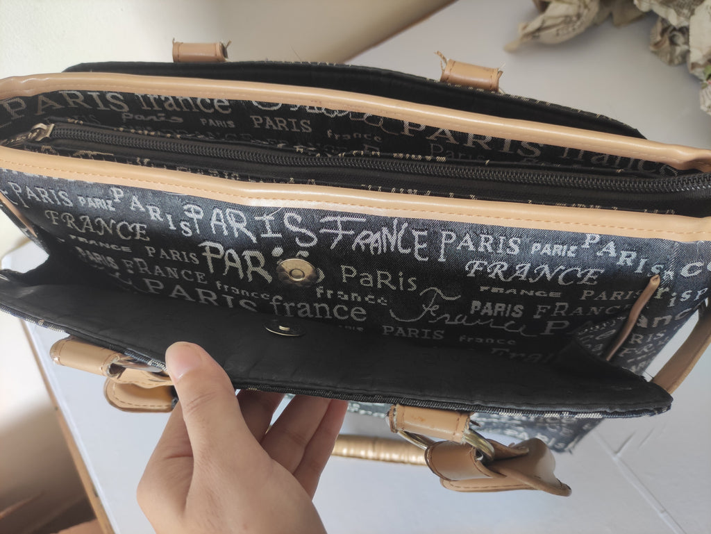 Paris Canvas Tote