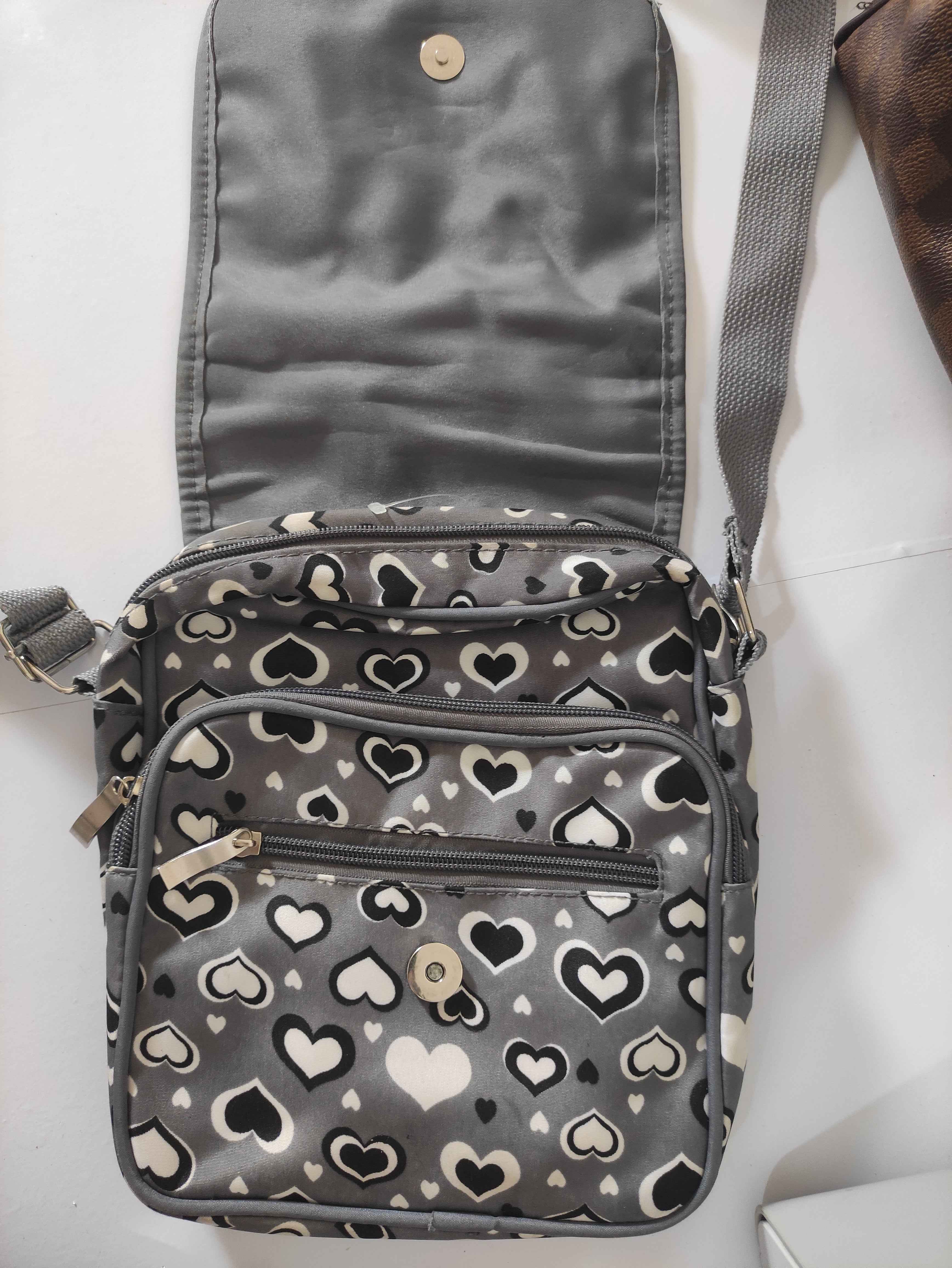Grey Crossbody Bag