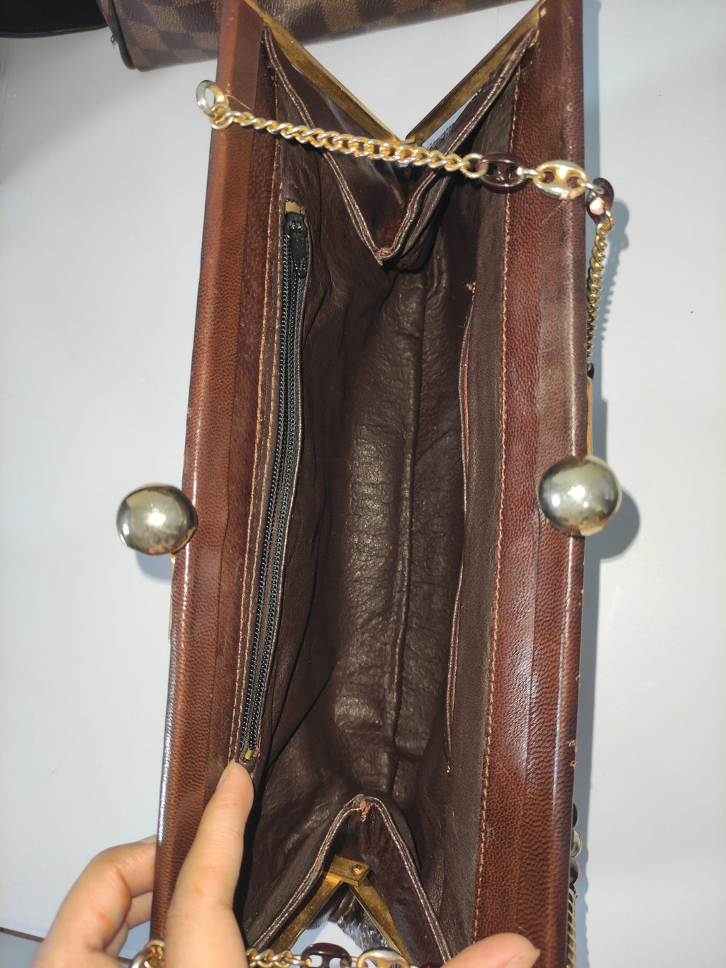 Snakeskin Leather Evening Bag