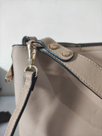 Beige Top Handle Bag