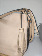 Beige Top Handle Bag