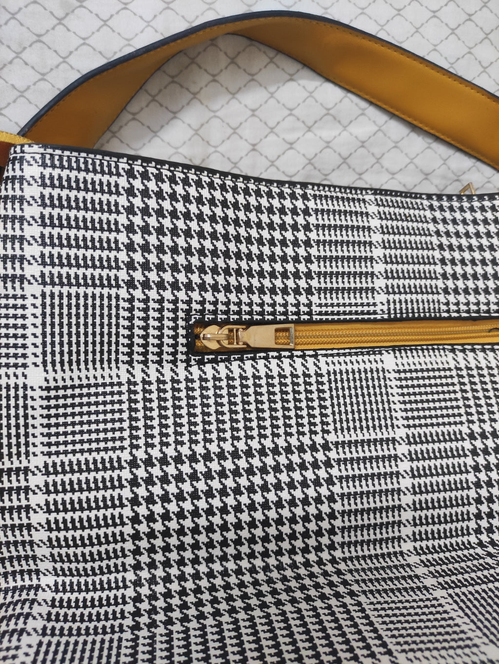 Mustard Canva Shoulder Bag