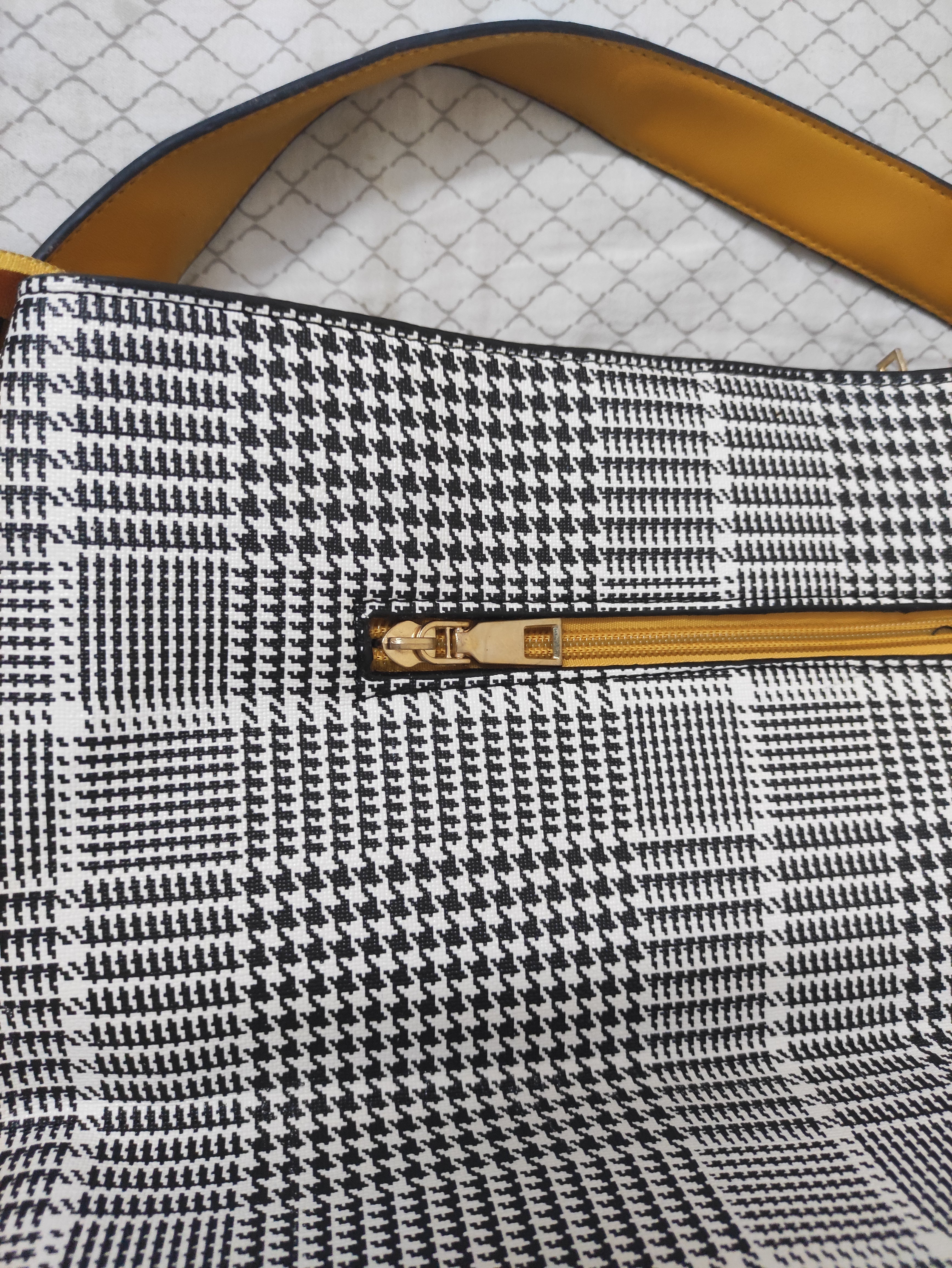 Mustard Canva Shoulder Bag