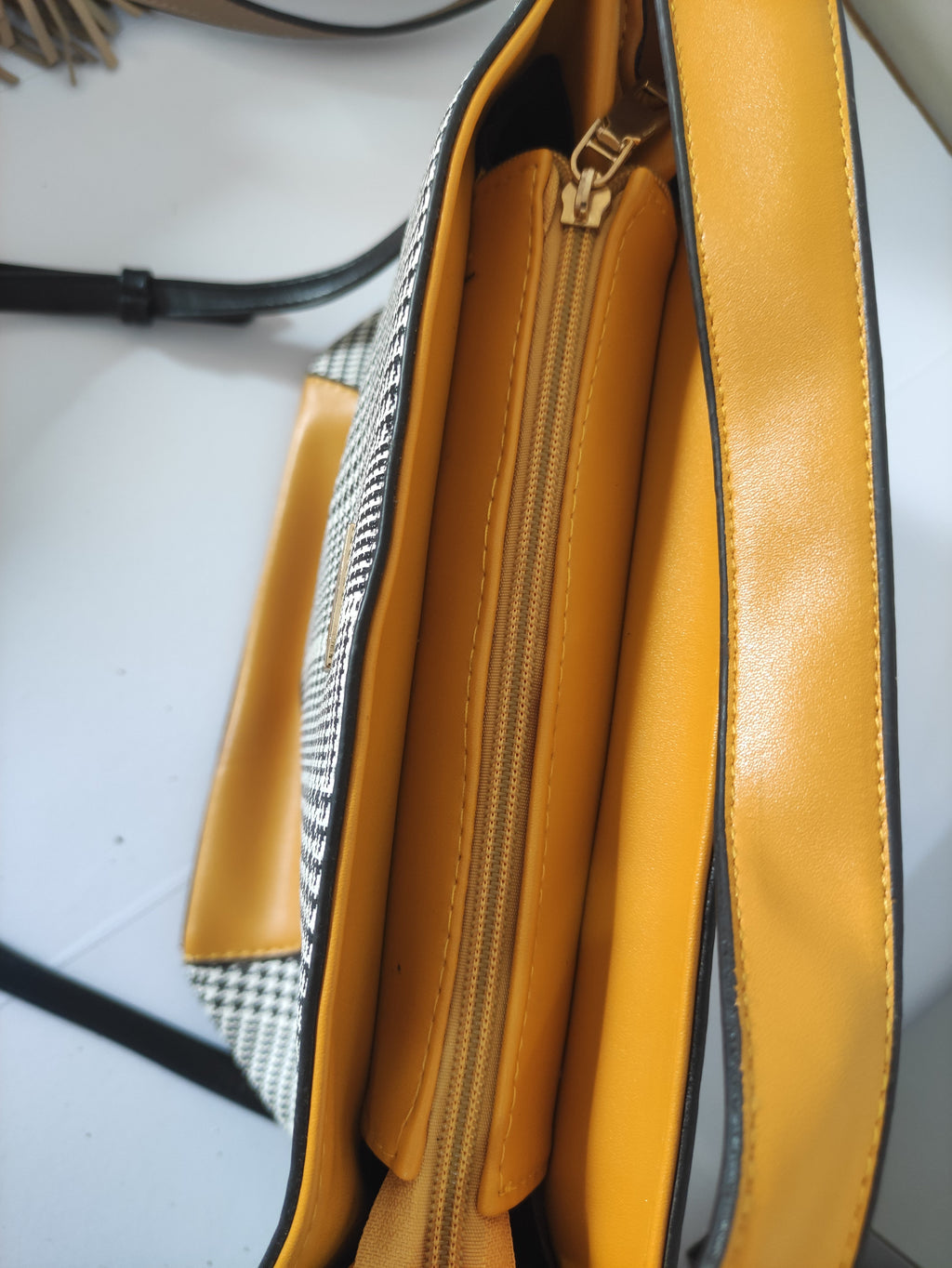Mustard Canva Shoulder Bag