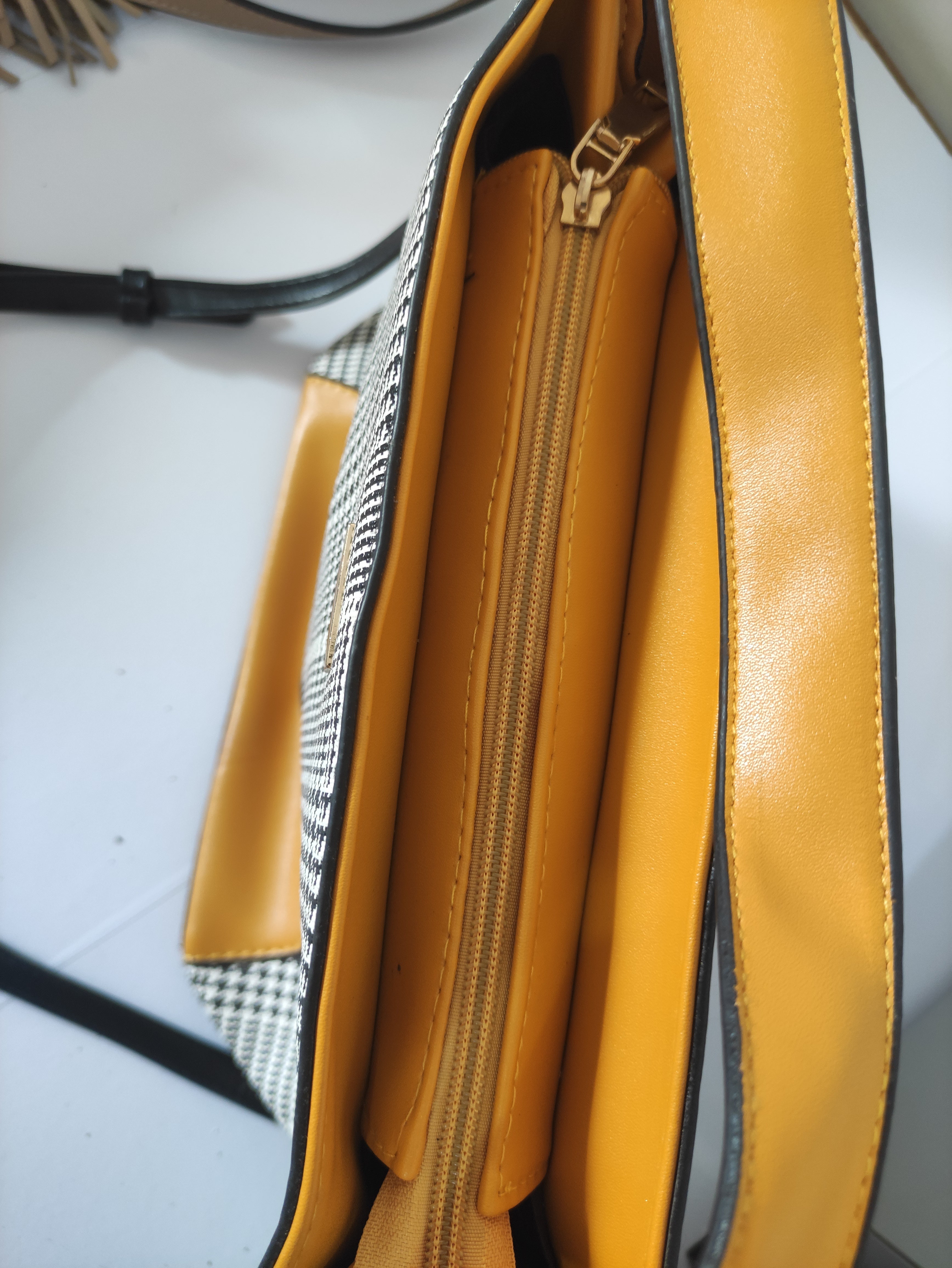 Mustard Canva Shoulder Bag