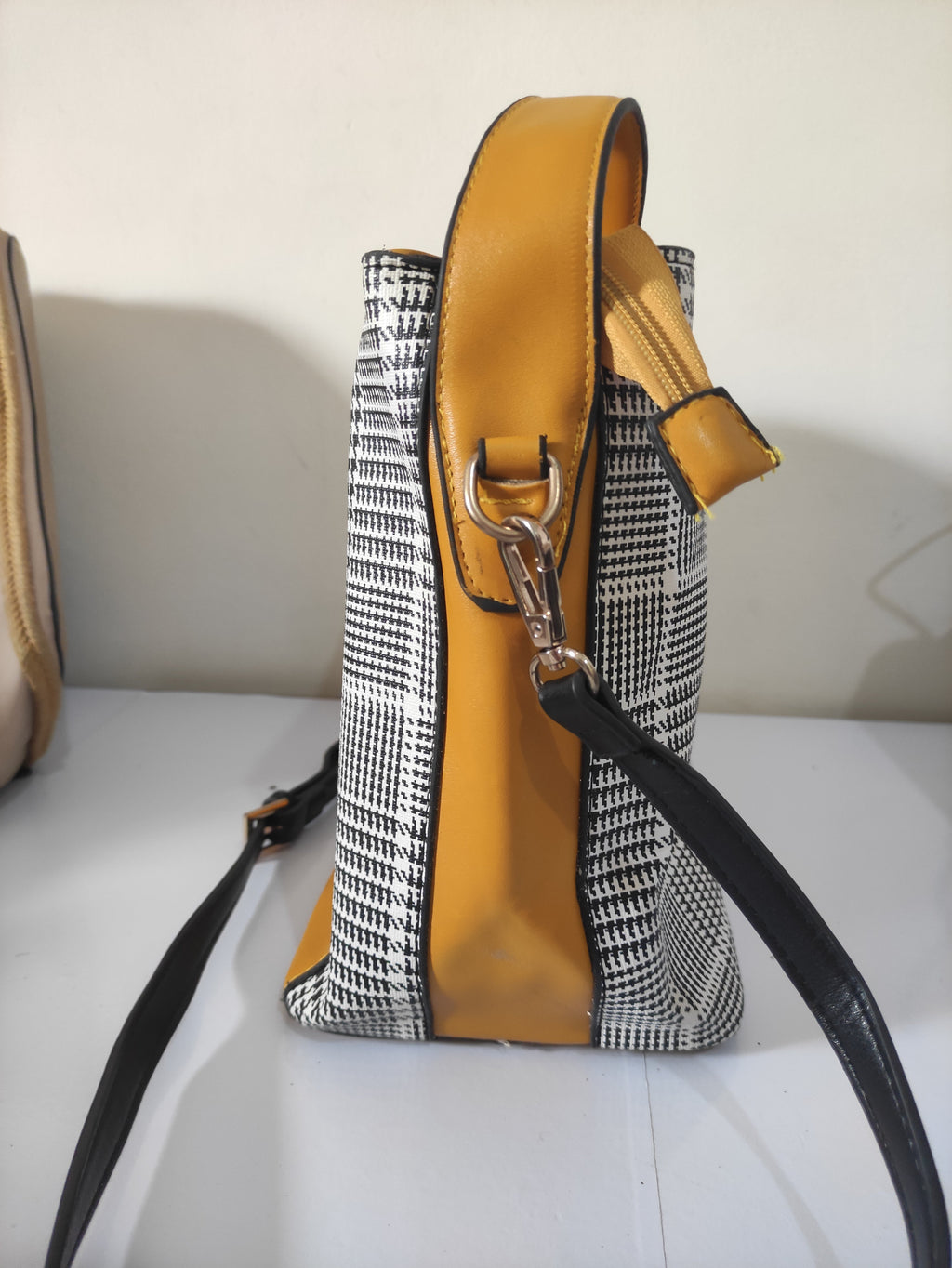 Mustard Canva Shoulder Bag