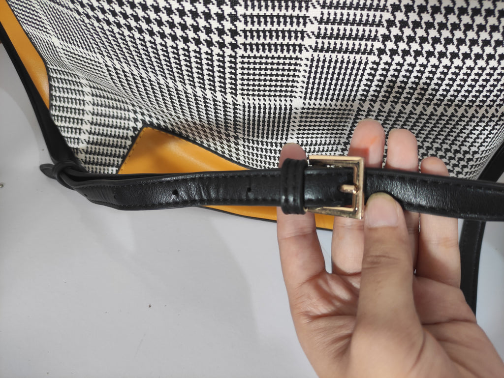 Mustard Canva Shoulder Bag