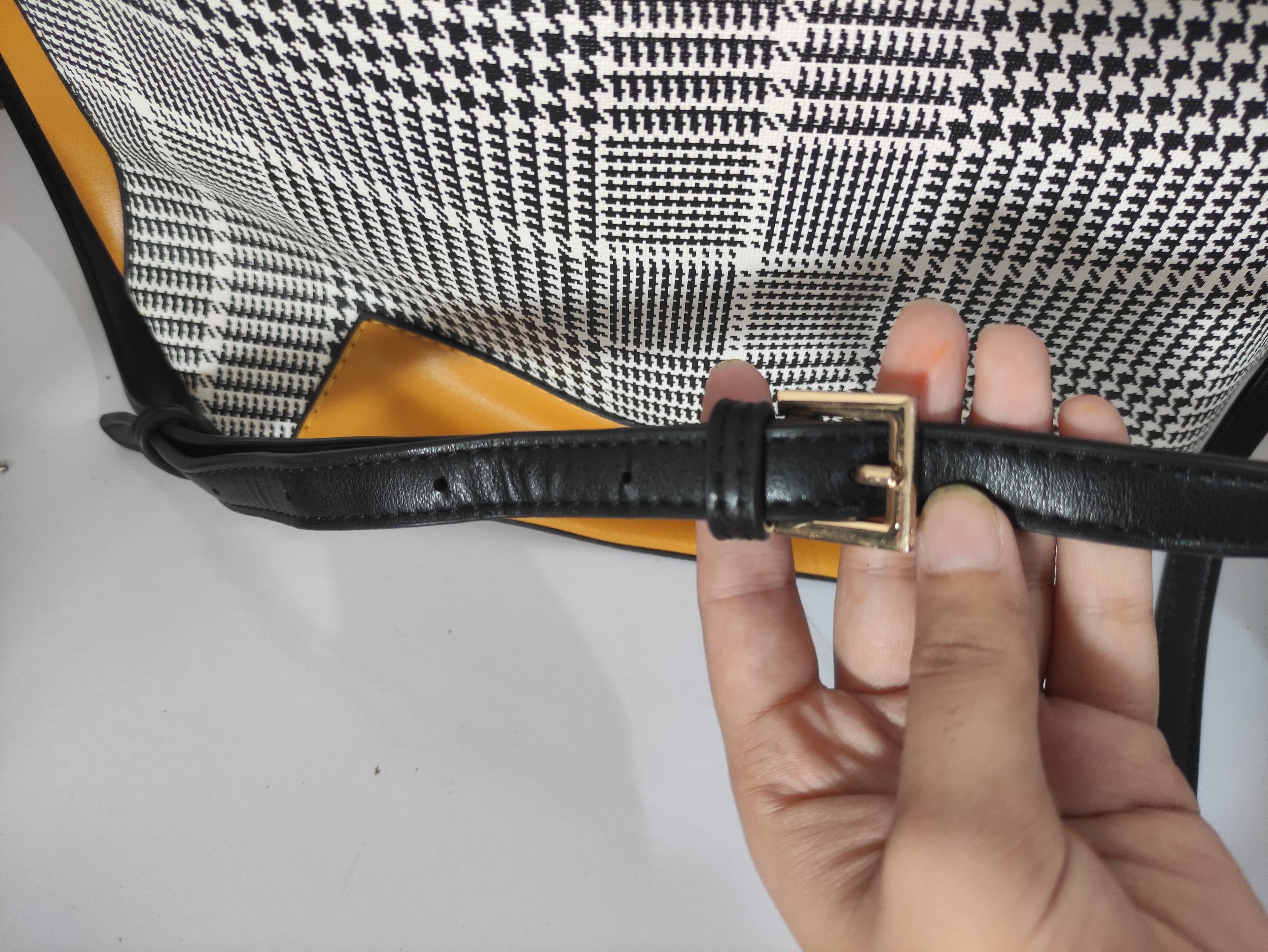 Mustard Canva Shoulder Bag