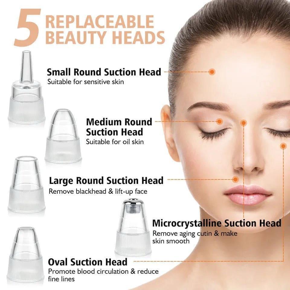 5-in-1 Electric Blackhead Remover USB Rechargeable